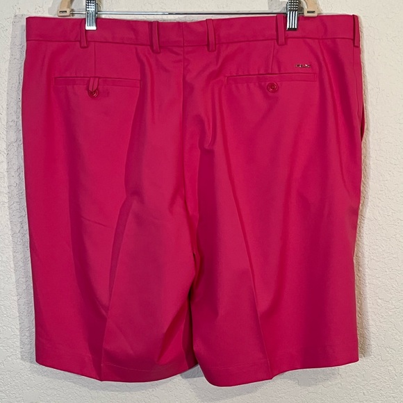 RLX Ralph Lauren Men’s pink flat front shorts Golf Preppy Casual Vacation - Picture 2 of 4